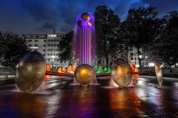 Wasserspiel am Ebertplatz